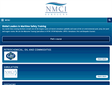 Tablet Screenshot of nmcimaritimetraining.com